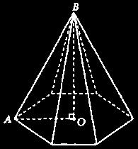 The base of the pyramid shown above is a regular hexagon with side of length 12.