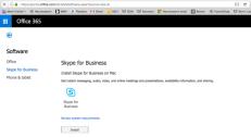 5. Click Install ; and follow the onscreen instructions to complete the installation. Once installed, follow the instructions below to login to Skype for Business: 1.