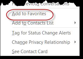 7.1 Add Contact to Favorites You can add a contact to your favorites.