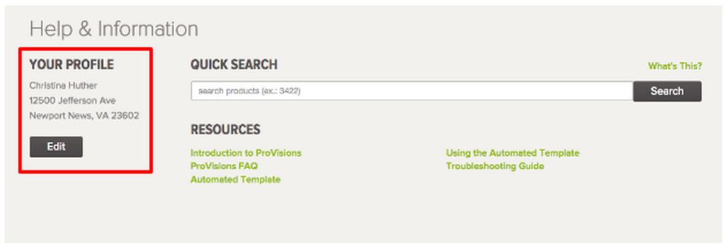 2.3 Footer - Help & Information The page footer features are available whether you are logged in or logged