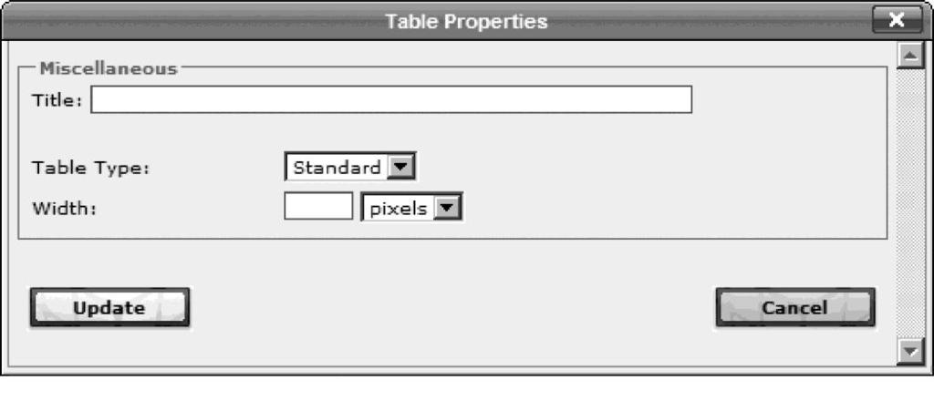 Tables There are two ways to create tables in CCB: 1) Copy and paste from Microsoft Word, or 2) Use the Table feature in the CCB editor. Copy and Paste a Table from Microsoft Word 1.