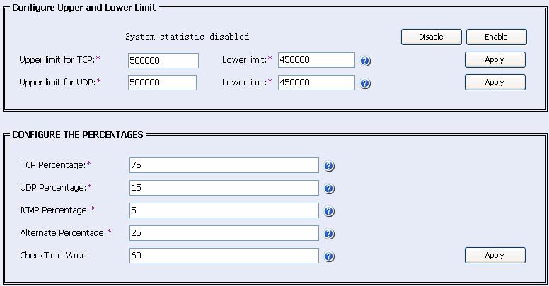 Web-Based Configuration Manual System Report Chapter 2 Flow Statistics Select the System tab to enter the system flow statistics configuration page, as shown in Figure 2-2.