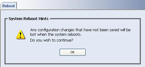 Web-Based Configuration Manual System Management Chapter 6 Reboot Chapter 6 Reboot 6.