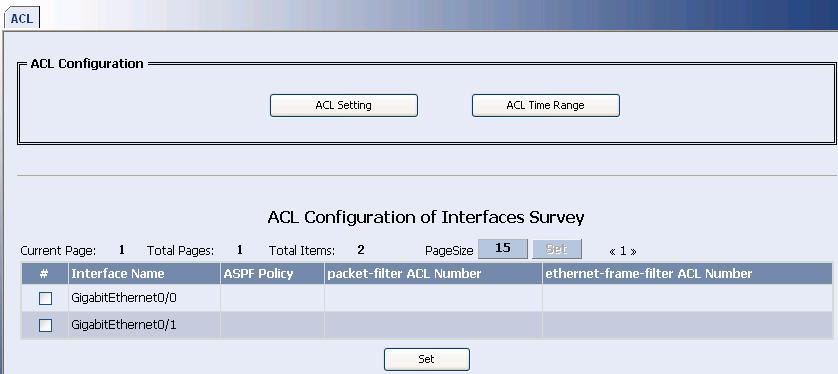 Web-Based Configuration Manual Firewall Configuration Chapter 3 ACL Configuration Chapter 3 ACL Configuration 3.1 ACL Overview Access Control List (ACL) allows the firewall to filter data packets.