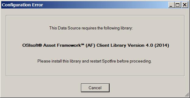 Appendix D Troubleshooting Guide No menu item to open data from OSIsoft PI or AF Check that the following steps have been taken: A.