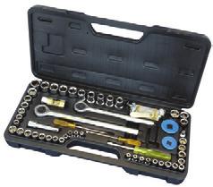 pc 1/2 Socket: 3/8-11-16, 3/8 & 1/2 Dr Spin Disc, 18 pc Ignition Wrench Set: Feeler Gauge, Spark Plug, Regular Pocket Screw
