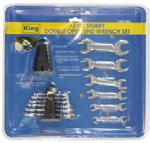 Wrench Set: 1/4-11/16 ; 6-17 MM Size A-12-026 0025-0 Metric: