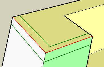 the rounding edges, with no corner, and create