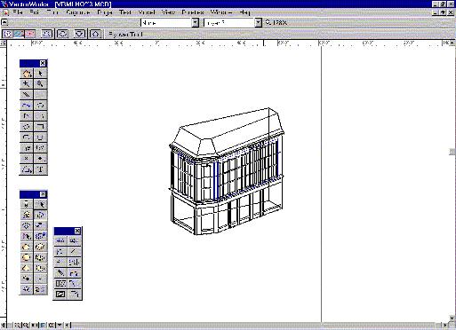 Converting the CAD Model to VRML Part A: Divide Model into Separate Parts Figure 14 shows the appearance of our model once it was completed in VectorWorks.