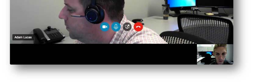 In order to do so start the video call, once the participants are in the meeting, click the share your desktop