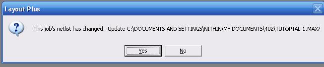 4) Click yes and then the AutoECO dialog box will open up as shown. Select Apply ECO button to complete the design.