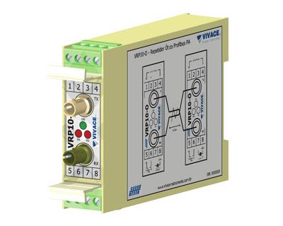 VBP10 guarantees short-circuit protection on spurs for Profibus and Foundation Fieldbus networks, avoiding short-circuit propagation