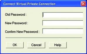 4. When your QuickVPN connection is established, the status screen will appear, and the QuickVPN tray icon will turn green.