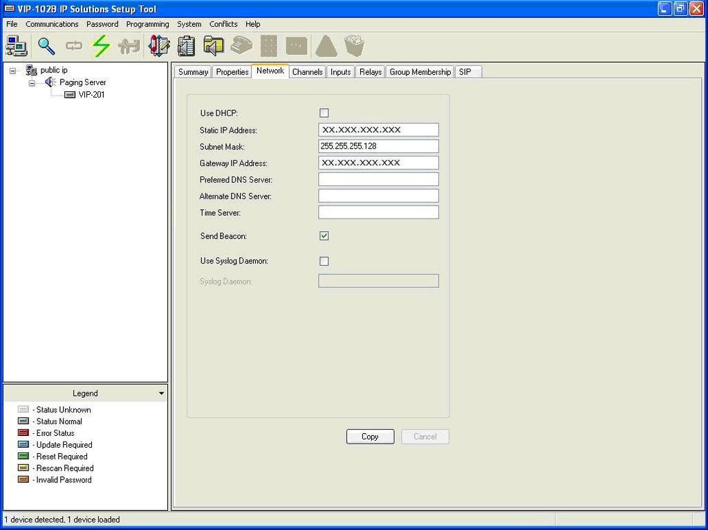5.3. Administer Network Select the Network tab.