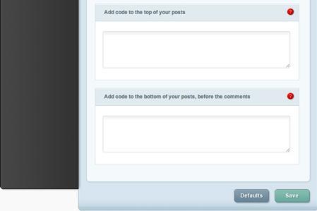 Enable single bottom code: Disabling this option will remove the single bottom code below from your blog.