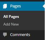 PAGE BUILDER Pages will show you all the pages in your website. You can edit an existing page or create a new page.
