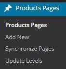 PRODUCTS AND MEMBERS PRODUCTS Click on Product Pages that will give you a list of your pages.