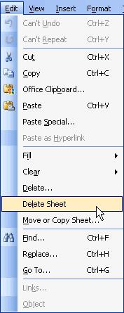 Deleting Worksheets Any worksheet can be deleted from a workbook, including those that have data in it.