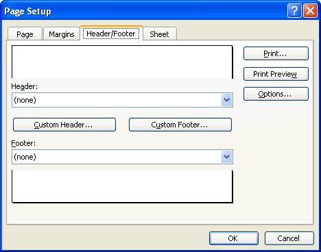MOUNT MERU UNIVERSITY Select the Header/Footer tab in the Page Setup dialog box.