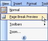 Specify a print area In Excel 2003 you can print an entire workbook, a worksheet, a cell range or a cell.