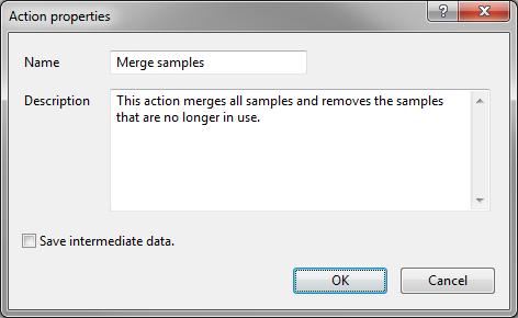 4. Constructing and executing a de novo assembly pipeline 3 contained in three different files, so we do need to run the action Merge samples after the import action. 3. Select Action > Add action.