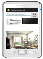 Figure 12. Hall screen Virtual Home (Simulator): This is a frame on desktop containing electronic appliances such as bulb, fan, television, air purifier, computer and so on that are present in a home.