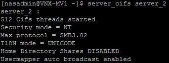 SMB 3.0 on VNX Beginning with VNX File Operating Environment (OE) version 7.1.65, the SMB 3.0 protocol is now enabled by default on VNX. To check if SMB 3.