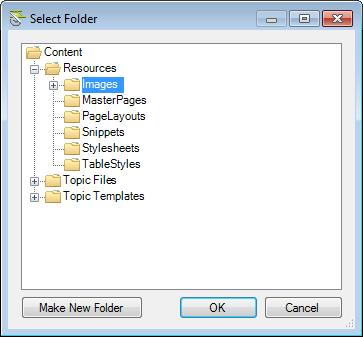 MadCap Flare 2 Create the Flare Project Folder or File to Synchronize Location Page.