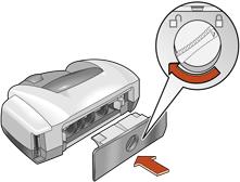printer is not printing If the paper jam is not cleared after performing these steps: 1. Open the Rear Access Door by turning the latch counter-clockwise and removing the door. 2.