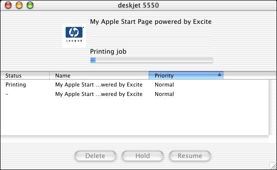 using printer software with Mac OS X managing print jobs Use the Print Center to manage print jobs. 1. Open the Print Center. For instructions on opening the Print Center, see using the print center.