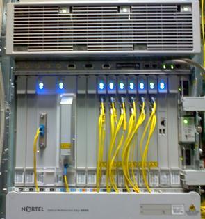 100G Tests Figure 2.25: NOC Iasi OME6500 and 100G cards The 100G circuit was stable, with no alarms raised by the optical network monitoring software for one year.