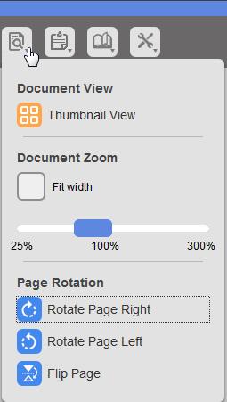 Document Zoom. 1. To change the zoom setting of an open image document, click the Zoom button.