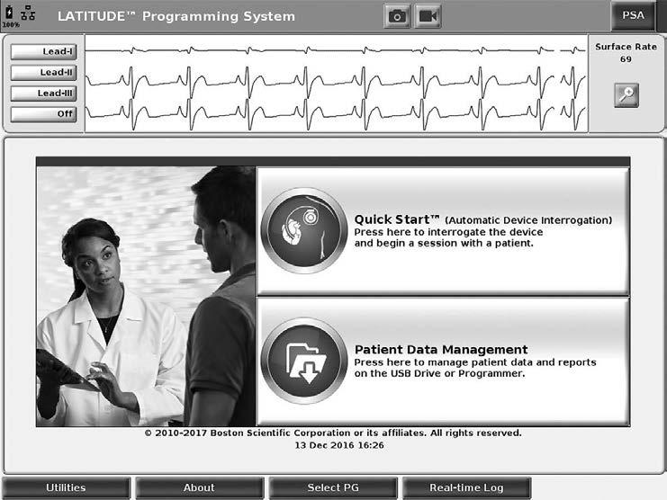 PATIENT DATA MANAGEMENT APPLICATION The Patient Data Management application allows you to export, transfer, print, read, and delete patient data, which has been saved to the Programmer hard drive.