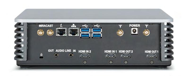 0 input Optional x1 (can be used only when HDMI input 2 is not in use) Video output HDMI x2 (HDMI with HDCP 1.4) HDBaseT 1.