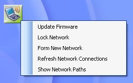 Refresh Network Connections Show Network Path Update Firmware Selecting this option will launch the Receiver firmware update process. Refer to section 5.2 for more details. Refer to section 4.