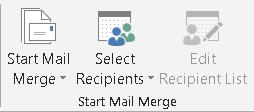 MAIL MERGE DIRECTORY USE THE MAIL MERGE WIZARD When working with the Mail Merge feature, it is possible to create several types of documents, such as directories.