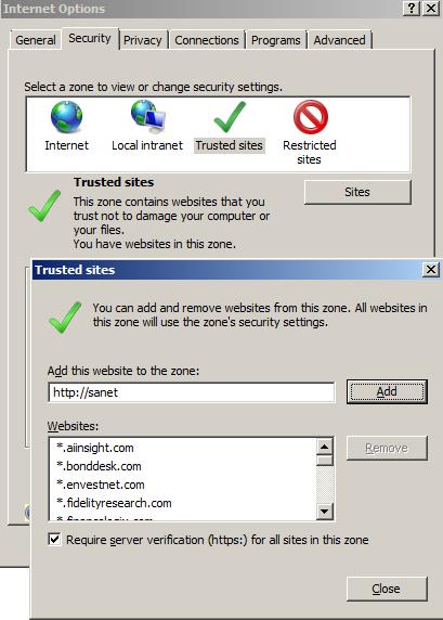 4 Step 4: Click on the Security tab and select Trusted Sites.