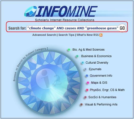 INFOMINE Scholarly Internet Resources