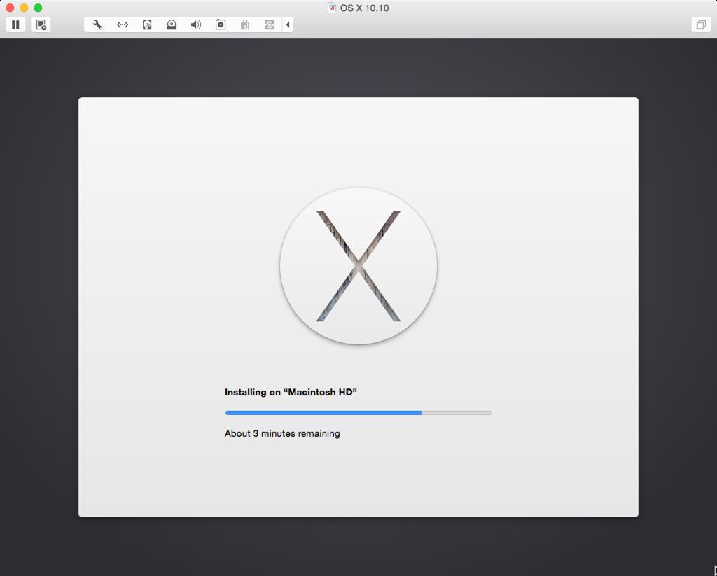 Building VMware Fusion VMs using Custom OS X Installer Disk Images When the VM boots, OS X and the first boot