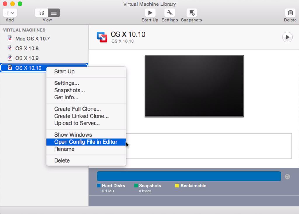 Emulating specific Apple models in VMware Fusion Once you have a VM built, you may want to edit it to emulate a