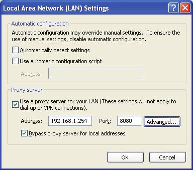 (3) Select [Never dial a connection] in the Dial-up setting section. (4) Click the [LAN Setting.