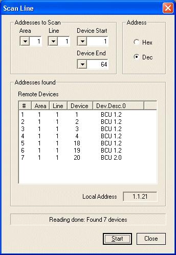 Also, the assignment of the individual addresses to a bus device is available as a systemoriented tool.