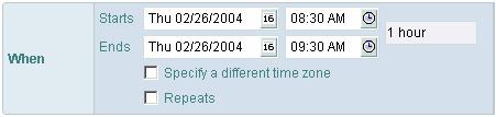al: Select Specify a different time zone if the meeting is online or in another state where the time zone is different.