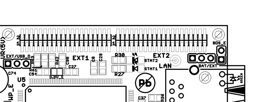 EXT1&EXT2: Pin # Signal Name Pin # Signal Name Pin # Signal Name Pin # Signal Name EXT11 3.3V EXT12 EXT21 3.