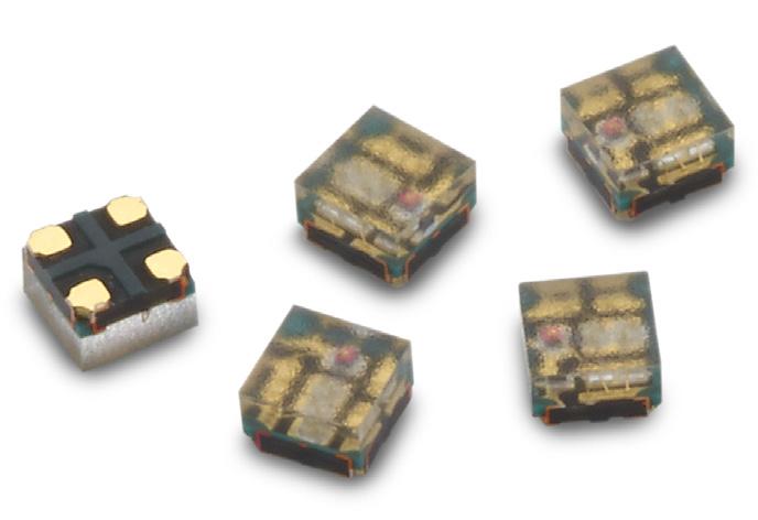 Ultra Small Surface Mount Tricolor ChipLED Description This ultra-small tricolor chipled is designed for close pitch assembly and also for portable and wearables applications.
