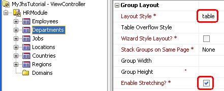 In child group Employees3 set the Same Page Display Position as shown below and check the Same Page checkbox