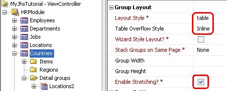 Set Child Locations2 Group to Display on Same Page as Parent As shown below, check the Same Page?