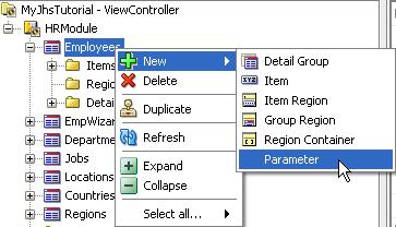 Application Definition Editor, right-mouse-click on the