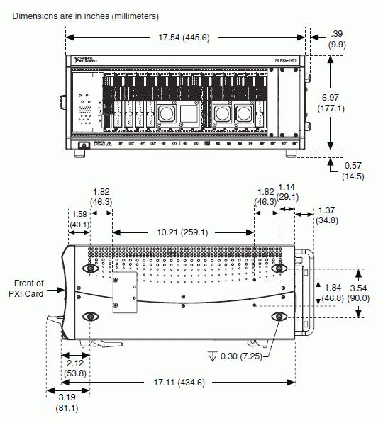 Backplane differential impedance 100 Ω ±10% Note For PXIe slot to PXI_DSTAR mapping refer to the System Timing Slot section of the NI PXIe- 1075 User Manual.