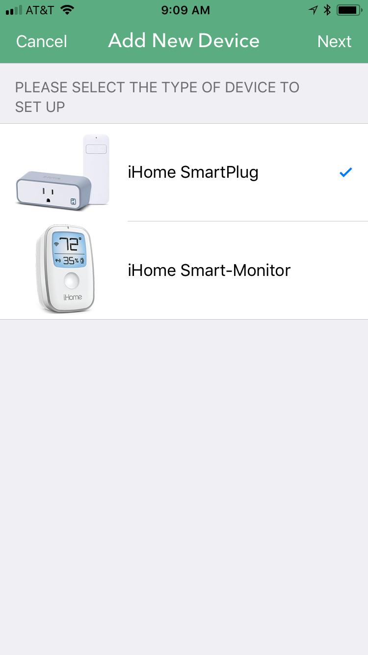 Select ihome SmartPlug, and